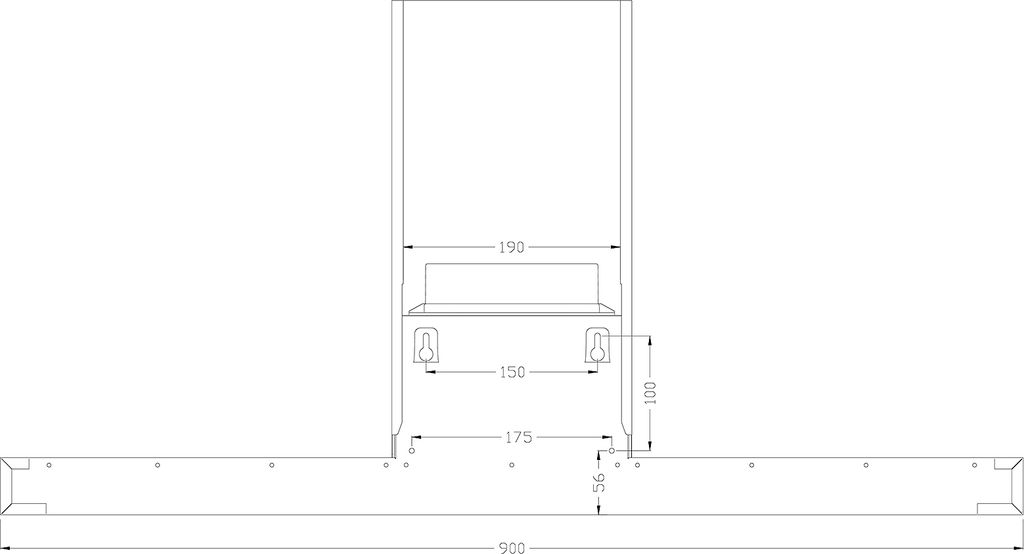 PKM Dunstabzugshaube Wandhaube Wandesse Wandmontage 9004W Produktbild 12
