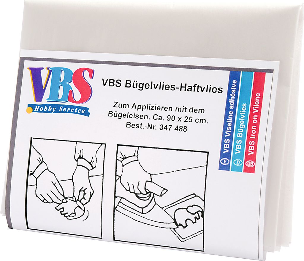 VBS Bügelvlies-Haftvlies, ca. 90 x 25 cm Produktbild 