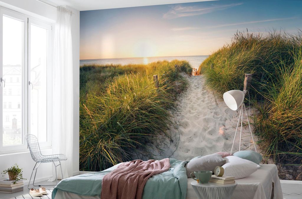 Vlies Fototapete - Way to the Beach - Größe 368 x 248 cm