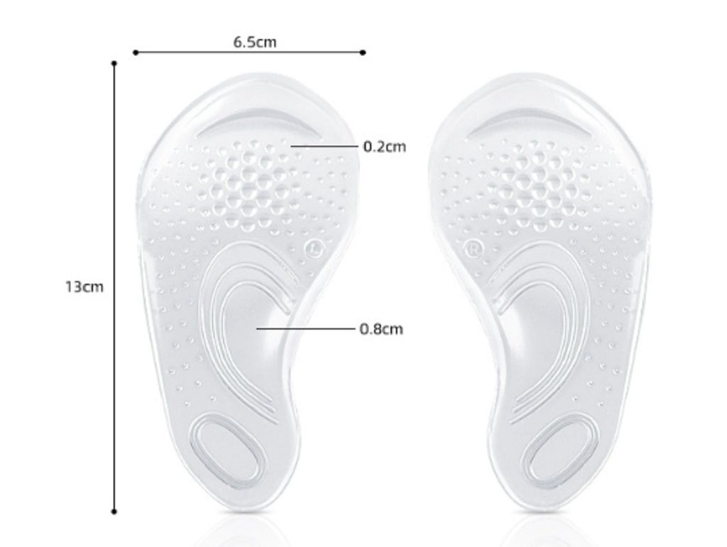 INLANDSIS 2 Paar Einlegesohlen Für Plattfüße - Memory Foam Mit Fußgewölbe Unterstützung