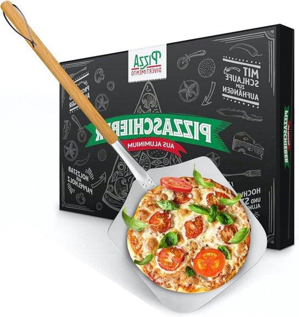 Pizzischub - Rostfreies Aluminium - 83 cm - Für Pizzaofen und Grill