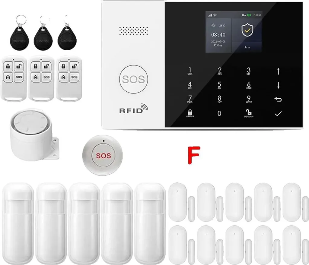 Alarme connectée smart home F-2G-EU sans fil haute performance wifi