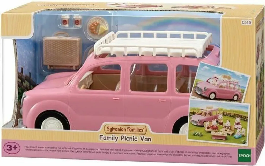 Camion Sylvanian Picnic Van Modulable avec Accessoires de Déjeuner