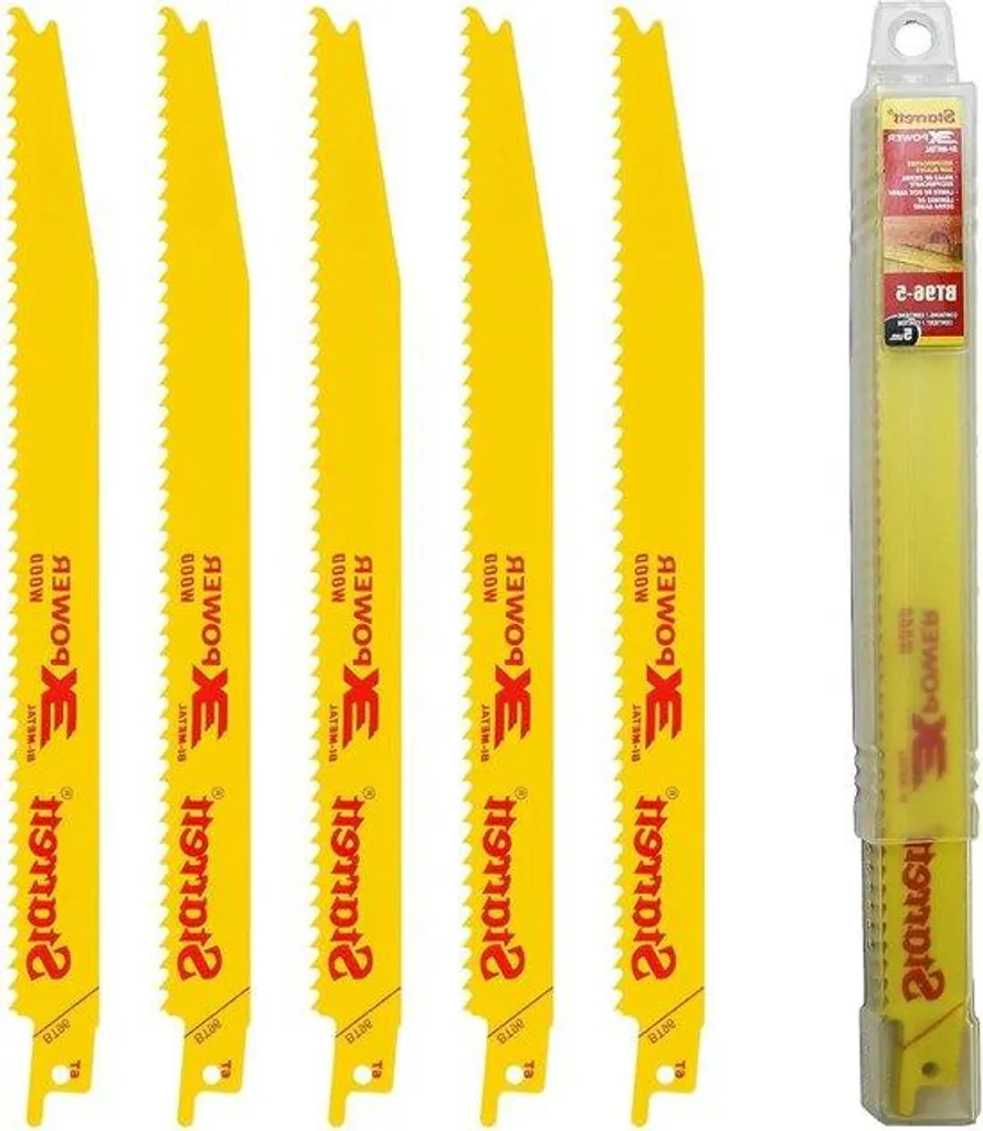 Lame scie sabre bois 225 mm 6 TPI pour élagage et grosse charpente