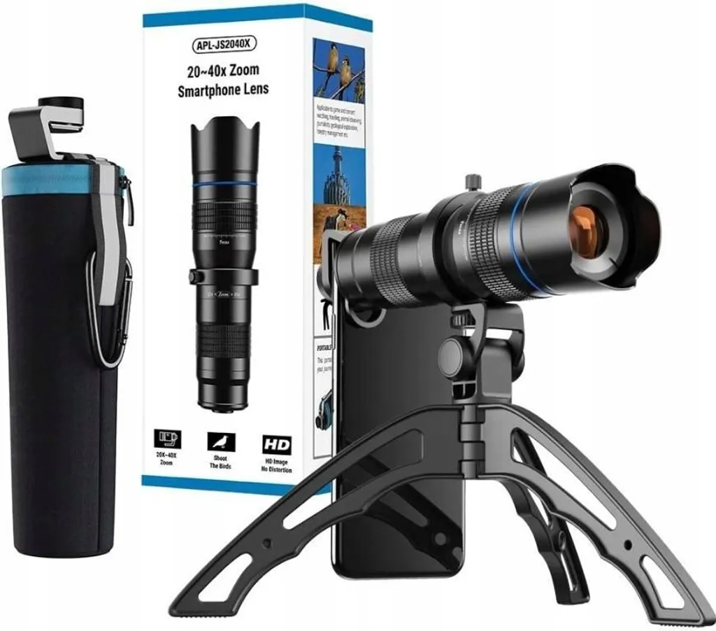 Téléobjectif pour Téléphone avec Zoom Puissant 20-40x et Trépied HD