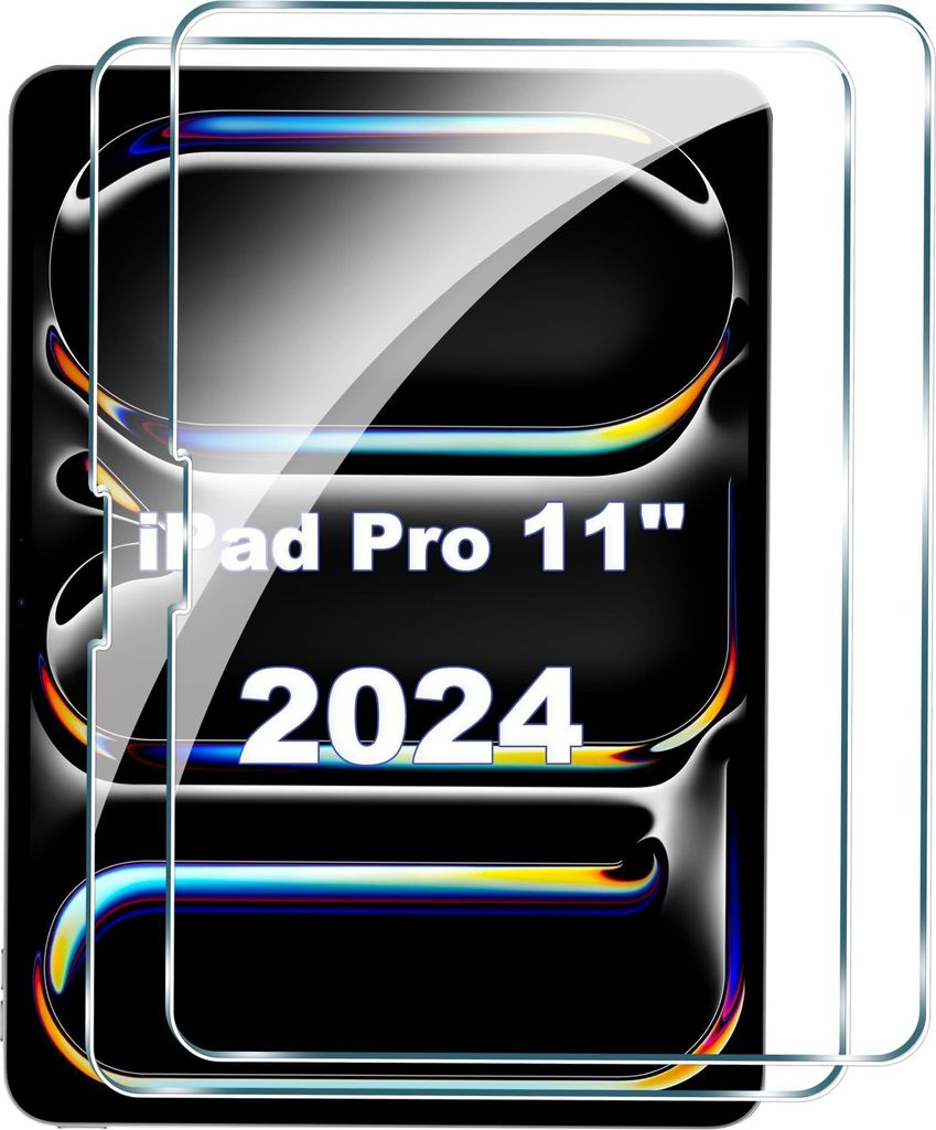 Schutzfolie Panzerglas für iPad Pro 11 Zoll 2024, 9H Härte Produktbild 