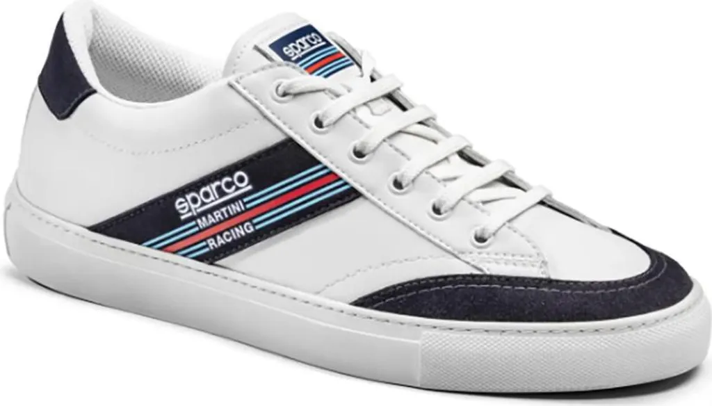 Sparco S-Time Martini Racing 0012B3MR Sneakers en éco-cuir Blanc 43