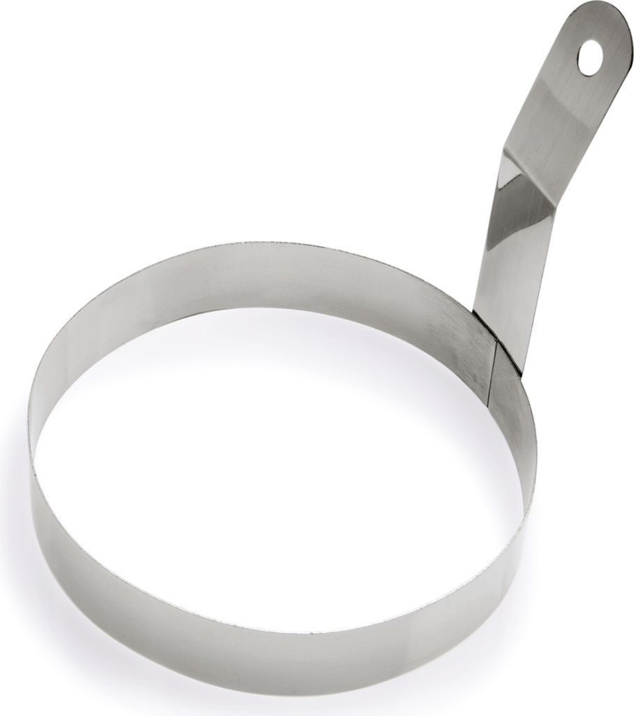 Bratring - Edelstahl - 10cm Durchmesser - Ideal für Spiegelei, Omlett, Käse etc