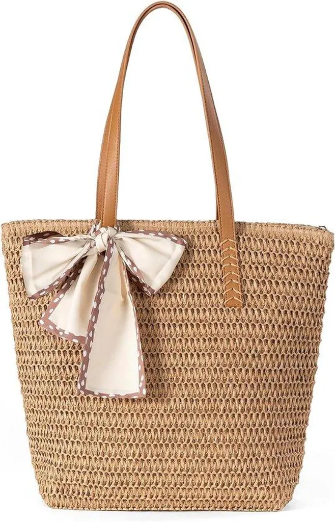 Sac de voyage léger en lin marron fait main avec fermeture à sangle