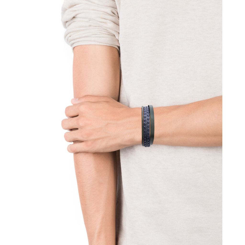 Modern menŽs leather bracelet Magnum 75224P01016