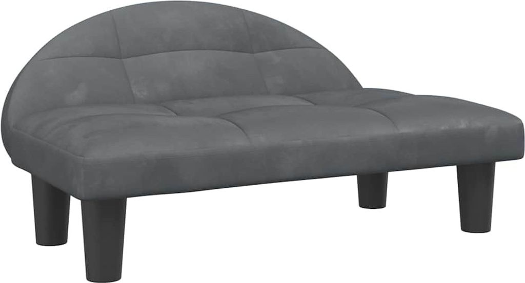 vidaXL Hundebett Dunkelgrau 70x52x30 cm Samt