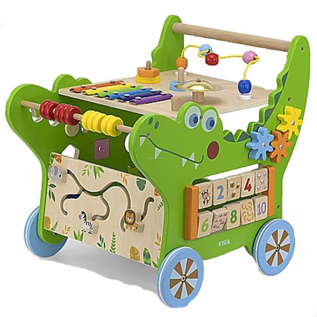 Viga Toys - VIGA Holzkrokodil - 12in1 Lernwippe