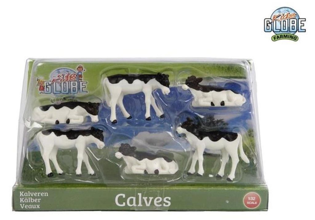 Kids Globe Kalb 1:32 Schwarz/Weiß Lügen Set A 6 Produktbild 