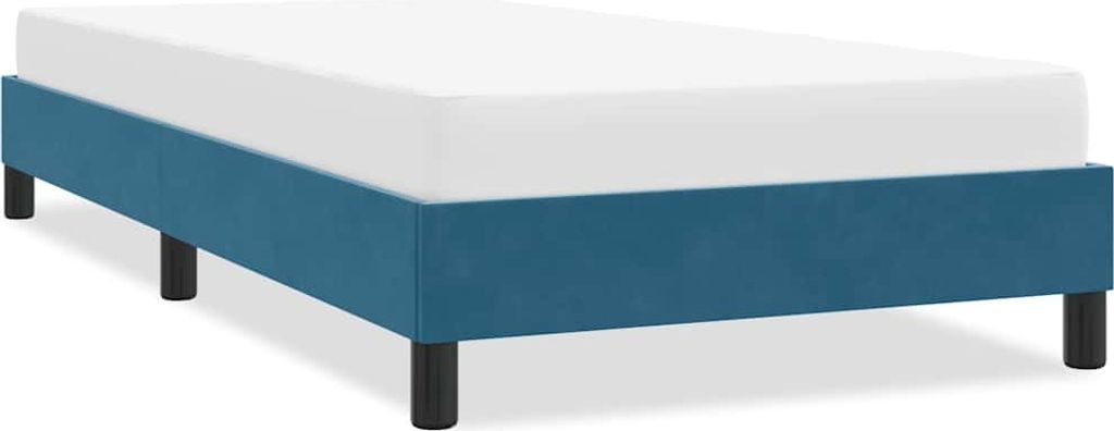 Maison Exclusive - Bettgestell ohne Matratze Dunkelblau 90x210 cm Samt