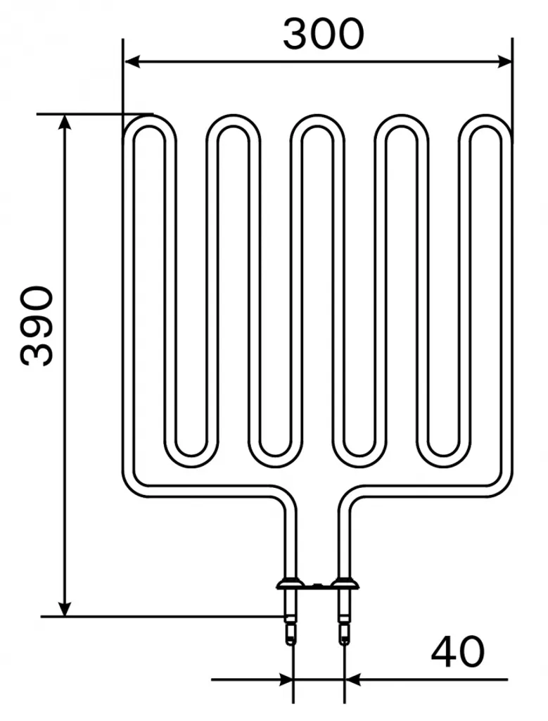 Élément chauffant Harvia SPZSK-732 de 1750W pour poêles à sauna bois