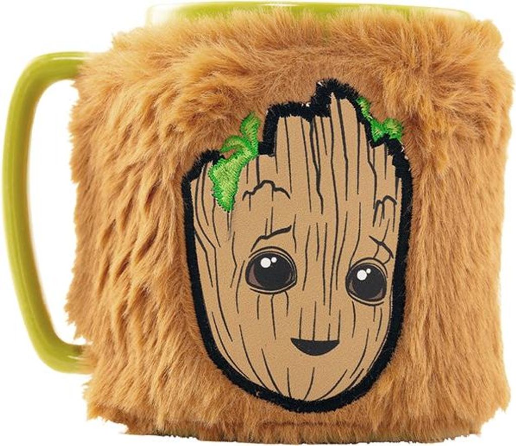 Groot-Tasse mit Teddybär-Deckel, 440 ml Fassungsvermögen