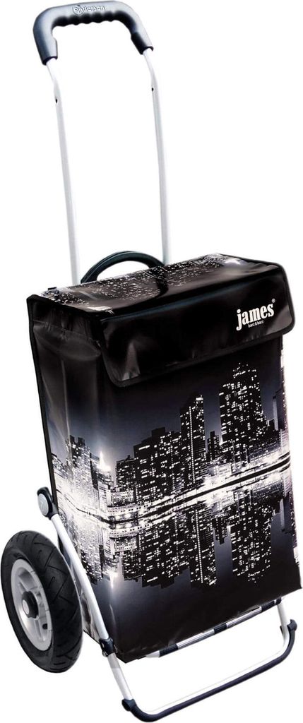 James Einkaufstrolley - NEW-YORK-SKYLINE - stabiler Einkaufswagen mit individuellem Design - mehrfarbig: bunt in Ausführung: Royal-Luftraeder