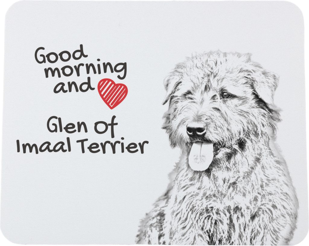 Glen of Imaal Terrier, Irischer Glen of Imaal Terrier - Mauspad mit Druck, personalisiertes Mauspad mit Hund, einzigartiges Gadget für Büroangest...