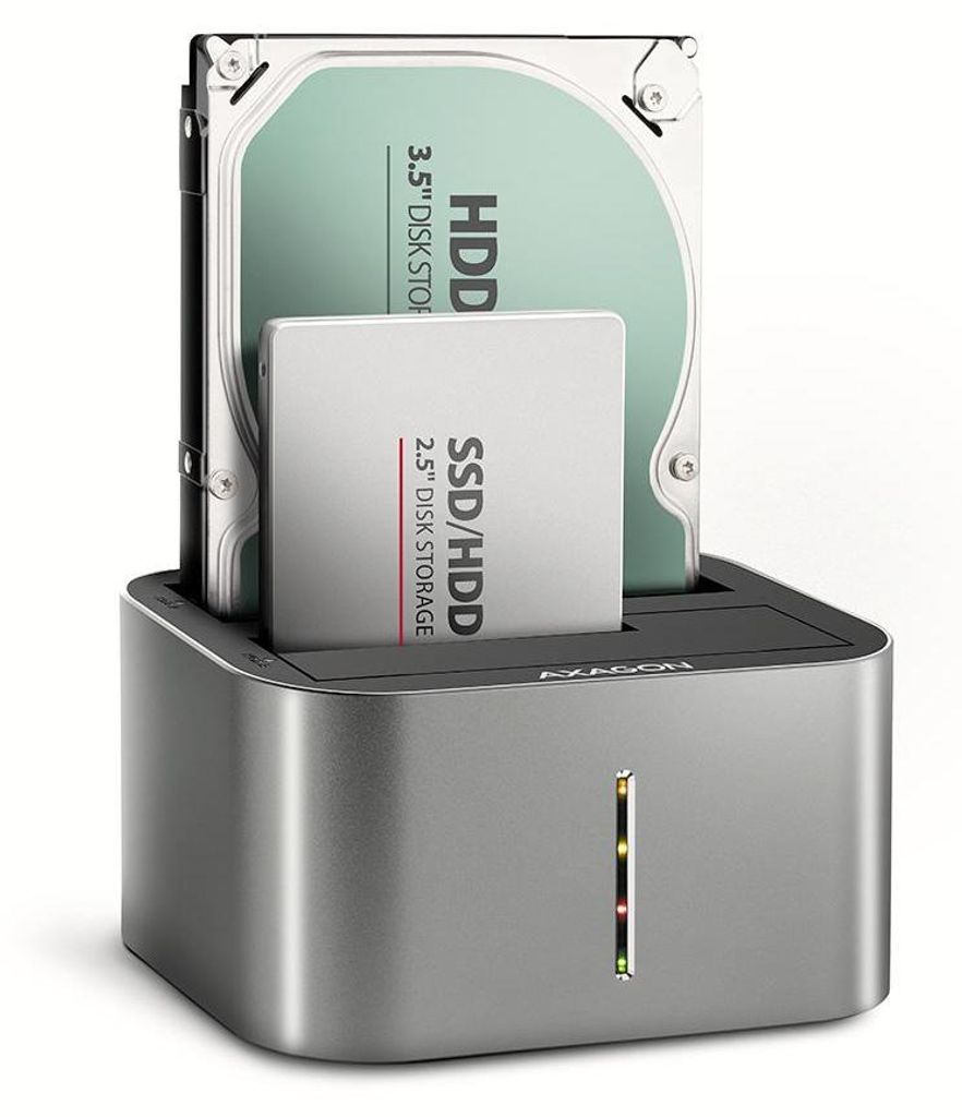 AXAGON Axagon ADSA-DC Dock USB DUAL SuperSpeed da 2,5"/3,5" Immagine del prodotto 