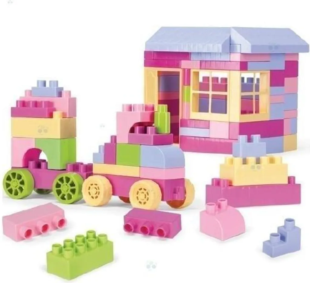 Briques de construction 132 pièces avec boîte - Fini les jouets perdus