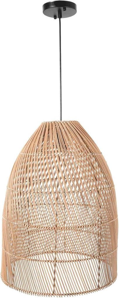 Lampada a sospensione PURE in rattan naturale 30x53 cm Immagine del prodotto 