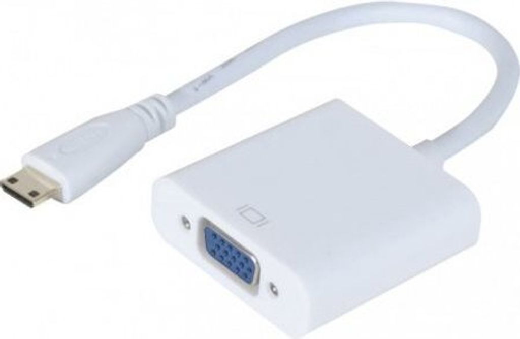 Adapter Mini-HDMI C Stecker an VGA Buchse Für die Verwendung eines VGA Monitor über eine freie HDMI-mini C Schnittstelle (127841)