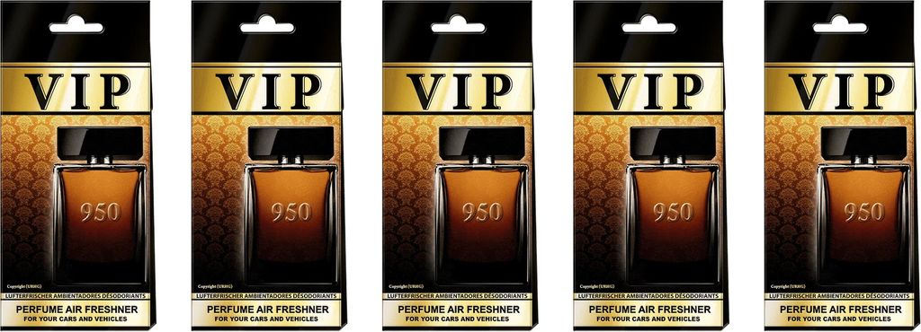 5x Auto Duft VIP 950, Lufterfrischer Auto,Duftbaum auto,Auto zubehör,Duftspender