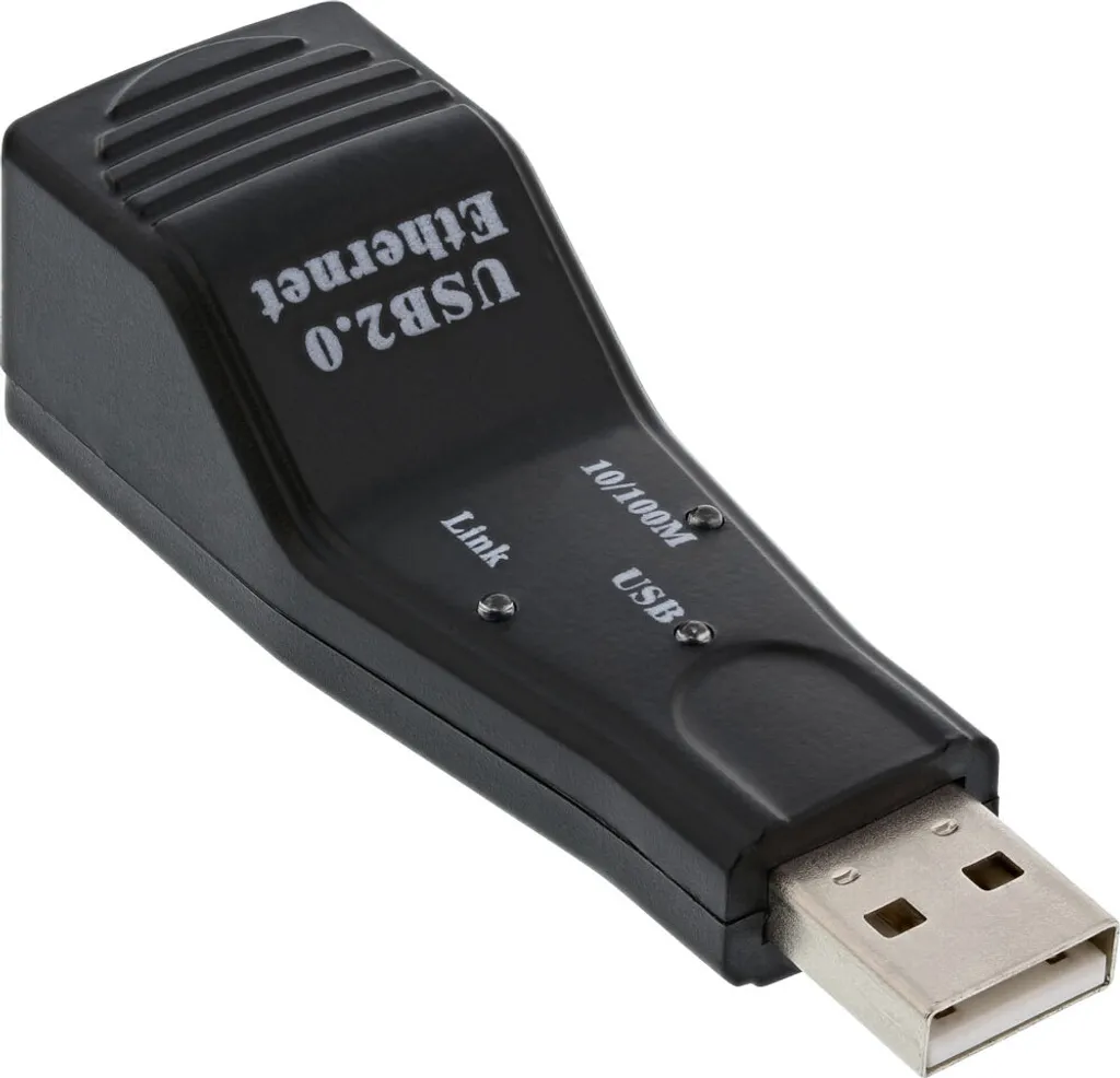 InLine 33380H Scheda Rete Esterna USB 2.0 Fast Ethernet RJ45 10/100