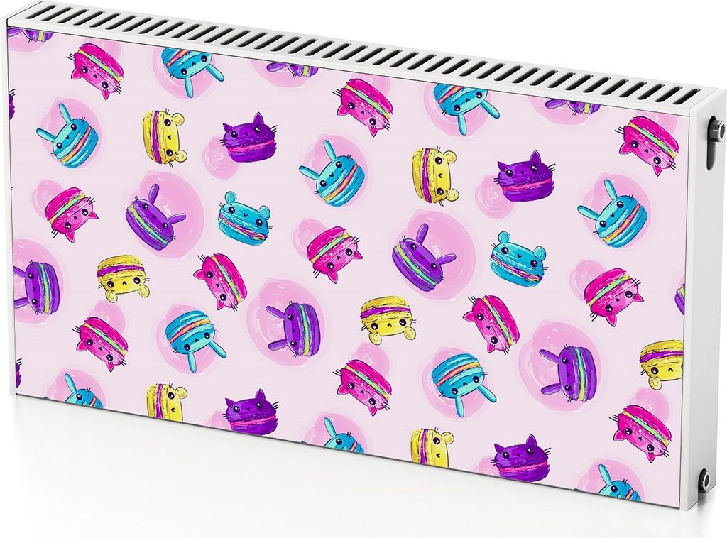 Kekstiere – Magnetische Heizkörperabdeckung – 110x60 cm – Magnet Heizkörperabdeckung – 3D Würfel – Heizkörperverkleidung – Magnetis...