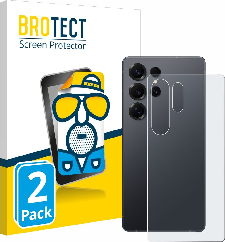 2x BROTECT Schutzfolie für Samsung Galaxy S25 Ultra (Rückseite) Displayschutz Displayschutzfolie Folie Matt Entspiegelungsfolie