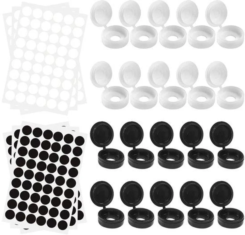 Capuchons de protection pour vis en plastique - Kit polyvalent 524 pcs