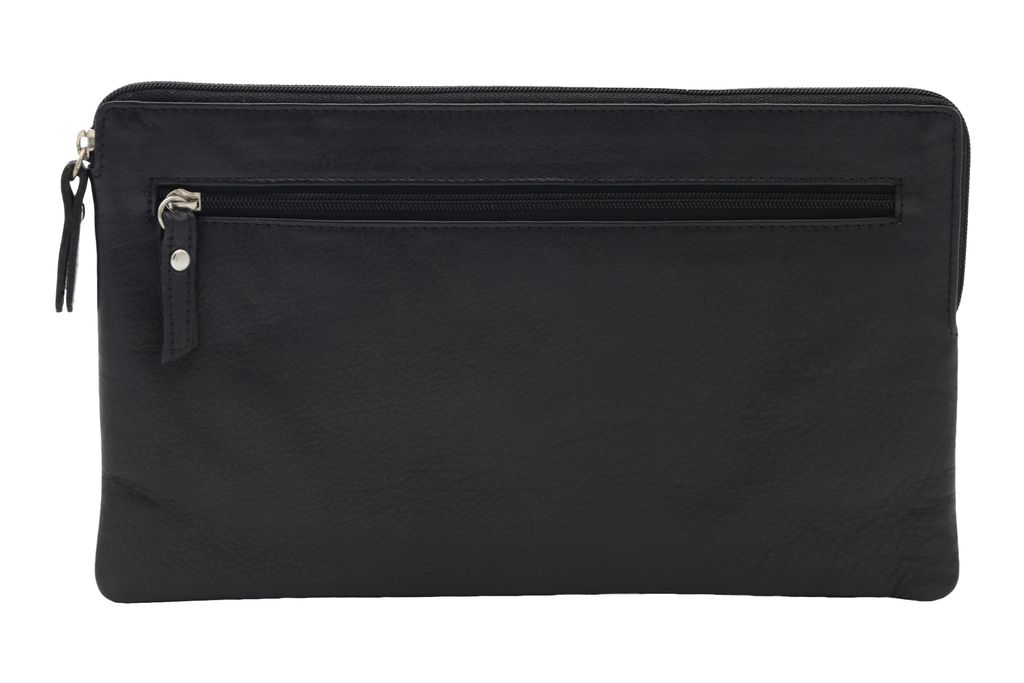 LEAS Banktasche, Geldtasche, Echt-Leder, schwarz Produktbild 