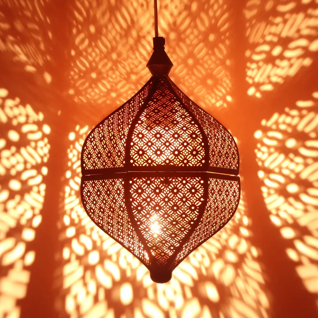 Lampada orientale a sospensione Lamilami nero