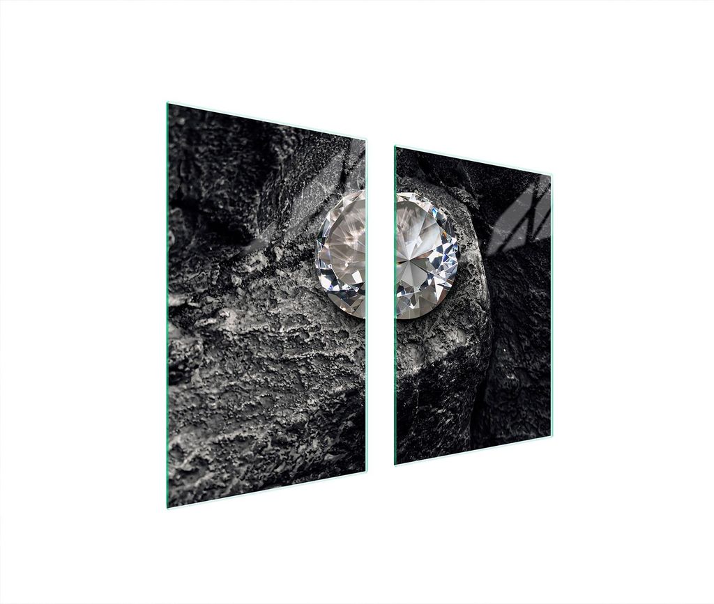 Glasschutzplatte Für Küche 65X52 Diamant