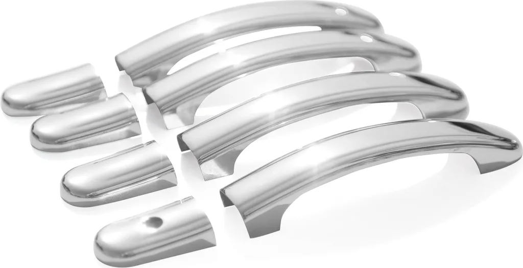 Protezione Maniglie Ford Fiesta 2001-2008 - Acciaio Inox Cromato 8x