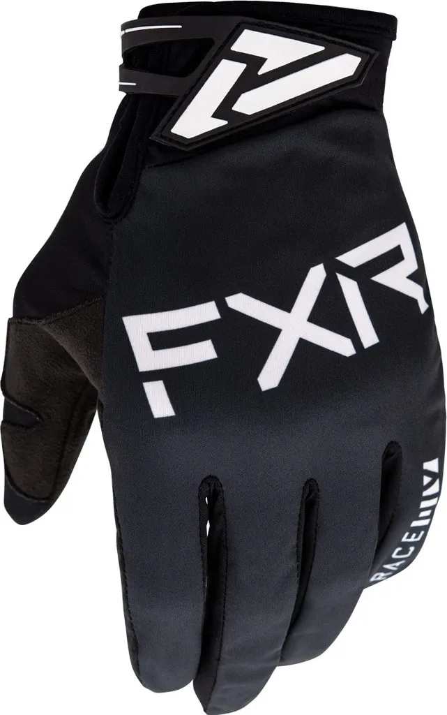 Gants de moto tout-terrain FXR Cold Cross Ultra Lite Noir Blanc en S