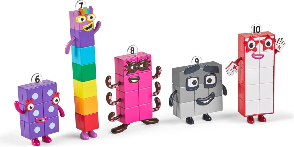 Aidez votre Enfant en Maths avec les Figurines Numberblocks Six à Dix