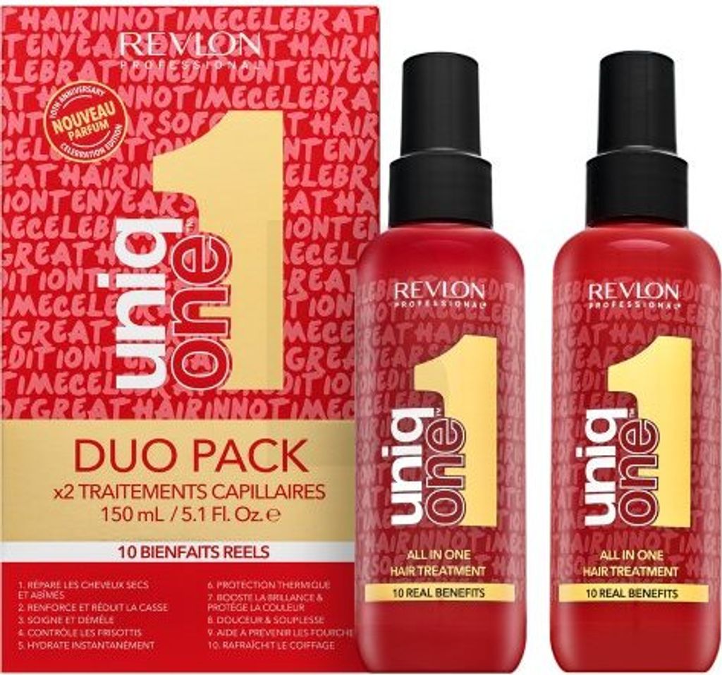 Revlon Professional Uniq One All In One Treatment Duo Pflege ohne Spülung für alle Haartypen 150 ml + 150 ml