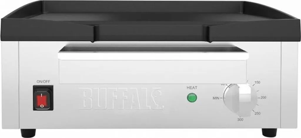 Gril fonte Buffalo 2,8 kW robuste - Plaque de cuisson rapide pro - 2