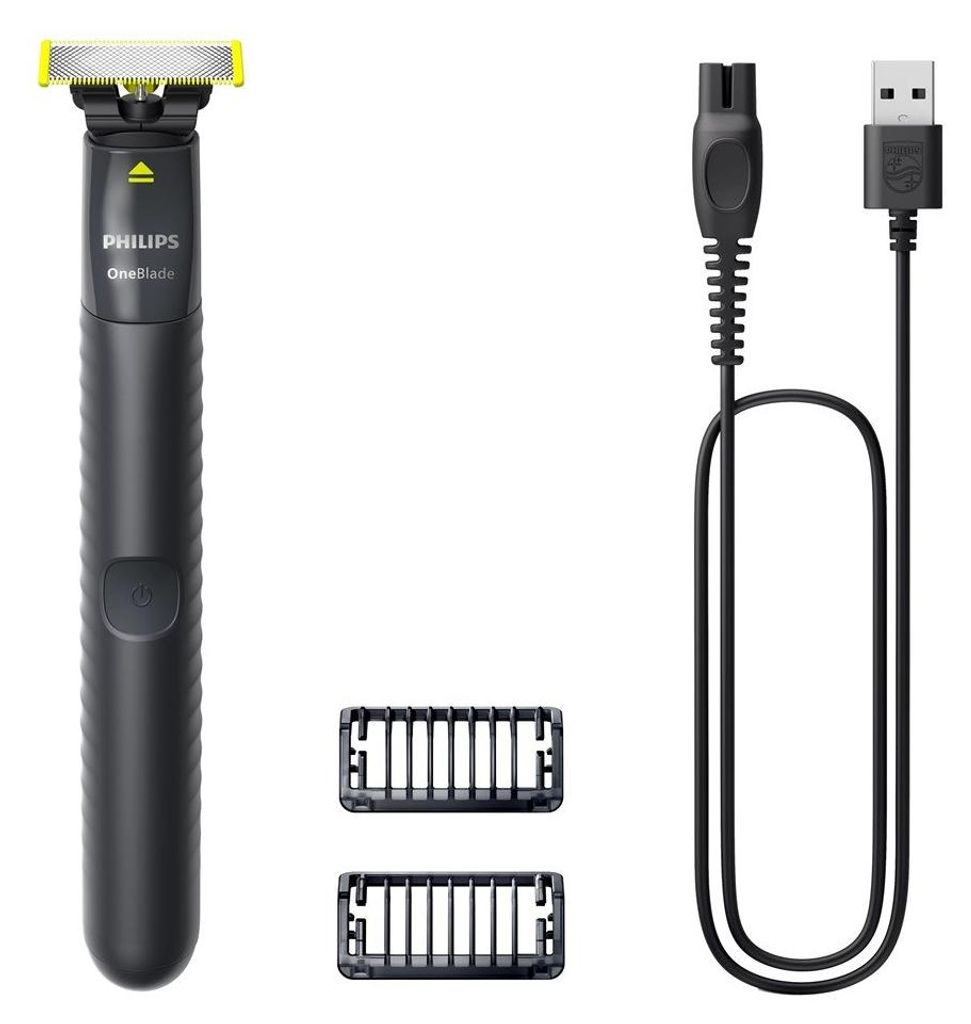 Philips Norelco OneBlade QP1424/10 Elektrorasierer Folienschaber Trimmer Anthrazit
