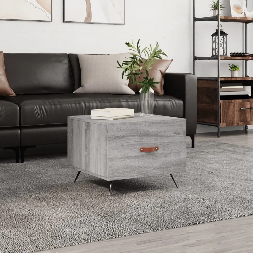 Maison Exclusive Tavolino 50x50x40 Grigio Sonoma | Design Minimal