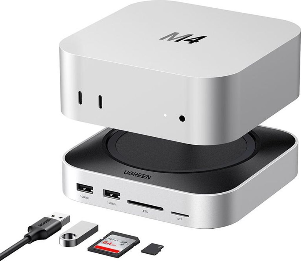 Docking station 11 in 1 Ugreen Cm841, USB-C (grigia) Immagine del prodotto 