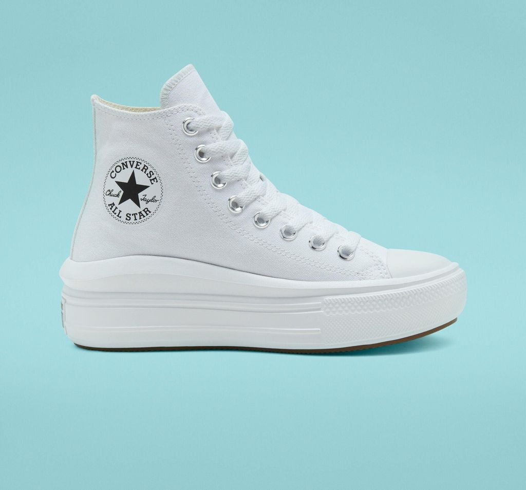 Converse Chuck Taylor All Star Move WeißSchwarz Frauen Hi Produktbild 