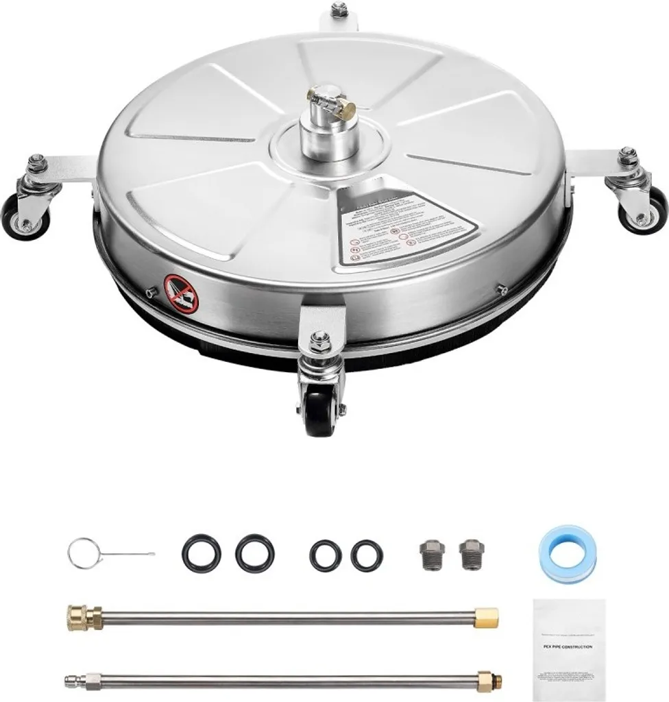 Nettoyeur haute pression de surface 465mm avec 4 roues et 2 barres