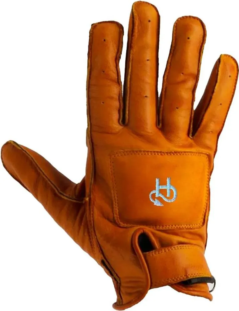 Gants moto vintage Helstons Logo D sable 8 pour l'été et le mi-saison