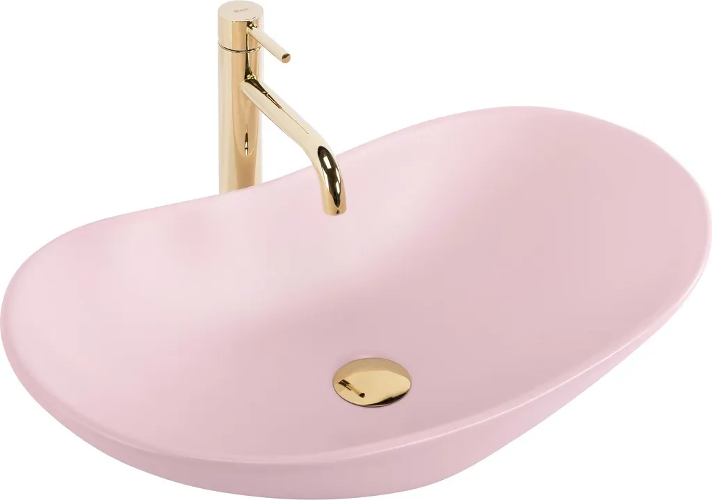 Lavabo Da Appoggio REA ROYAL Pink