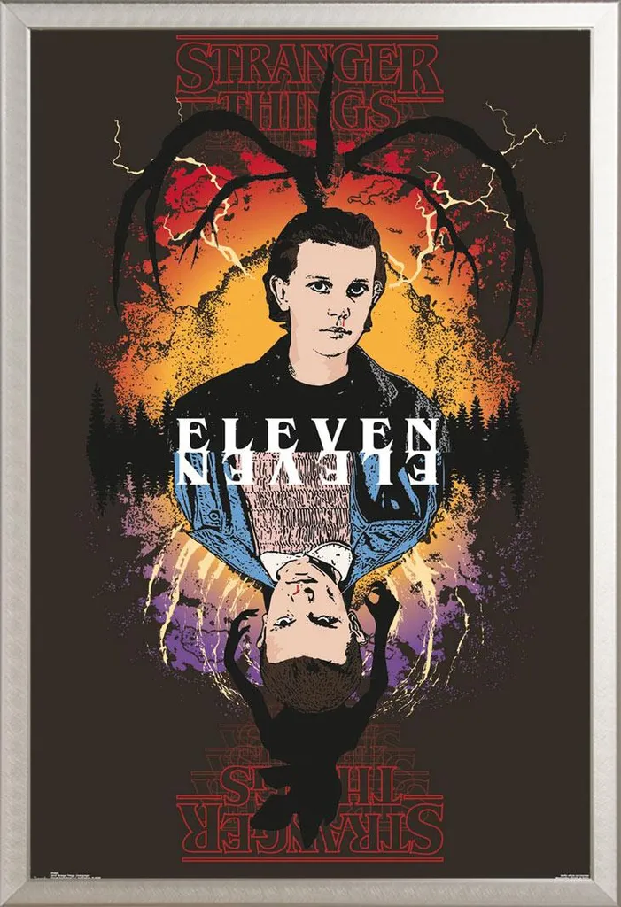 Recensione Poster Stranger Things Eleven + Cornice Shinsuke Argento 61x91.5