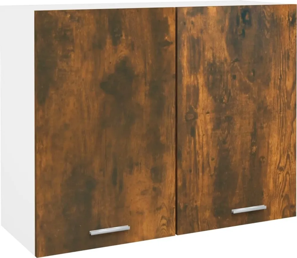 Parete Attrezzata Rovere Fumé 80x31x60 cm - Mobile Soggiorno Elegante