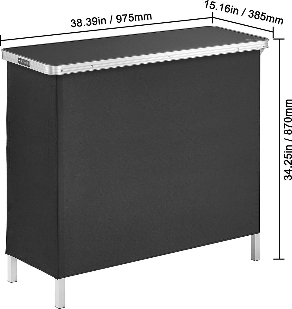 VEVOR Přenosný výstavní pult Výstavní pult, 975 x 385 x 870 Obrázek produktu 8