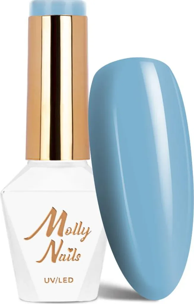 Vernis semi-permanent bleu pastel n° 110 pour manucure douce 8 g